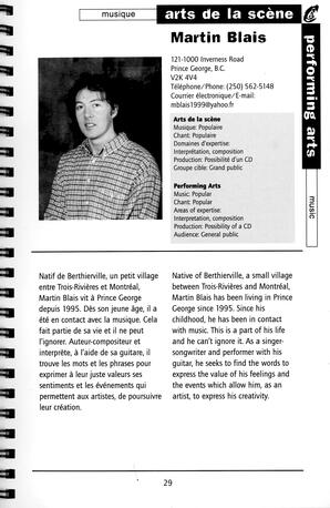   RÉPERTOIRE DES RESSOURCES CULTURELLES, 1999-2001   , page 31