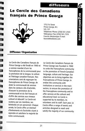   RÉPERTOIRE DES RESSOURCES CULTURELLES, 1999-2001   , page 23