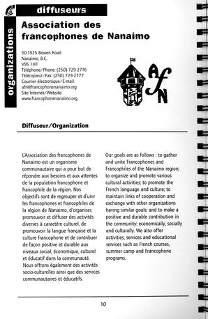   RÉPERTOIRE DES RESSOURCES CULTURELLES, 1999-2001   , page 12