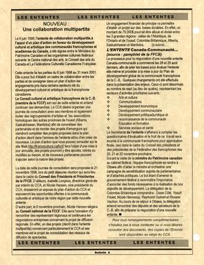   RÉPERTOIRE DES RESSOURCES CULTURELLES, 1998   , page 4