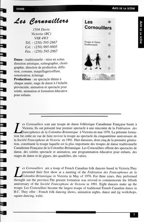   RÉPERTOIRE DES RESSOURCES CULTURELLES, 1997-1999   , page 9