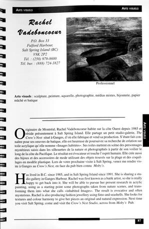   RÉPERTOIRE DES RESSOURCES CULTURELLES, 1997-1999   , page 89