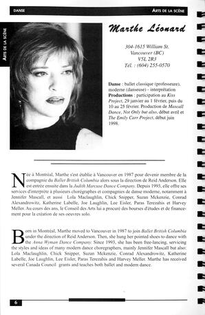   RÉPERTOIRE DES RESSOURCES CULTURELLES, 1997-1999   , page 8