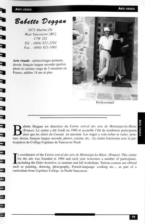   RÉPERTOIRE DES RESSOURCES CULTURELLES, 1997-1999   , page 61