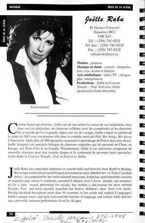   RÉPERTOIRE DES RESSOURCES CULTURELLES, 1997-1999   , page 36