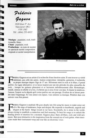   RÉPERTOIRE DES RESSOURCES CULTURELLES, 1997-1999   , page 23