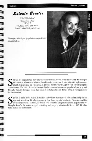   RÉPERTOIRE DES RESSOURCES CULTURELLES, 1997-1999   , page 15