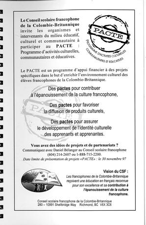   RÉPERTOIRE DES RESSOURCES CULTURELLES, 1997-1999   , page 107