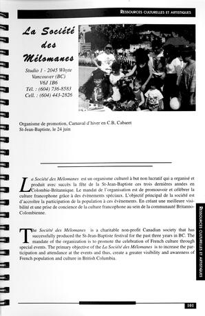   RÉPERTOIRE DES RESSOURCES CULTURELLES, 1997-1999   , page 103