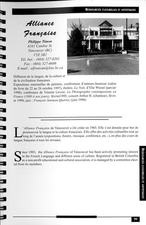   RÉPERTOIRE DES RESSOURCES CULTURELLES, 1997-1999   , page 101