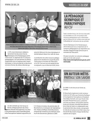   LE JOURNAL DU CSF, 2009   , page 7