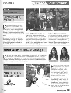   LE JOURNAL DU CSF, 2009   , page 35