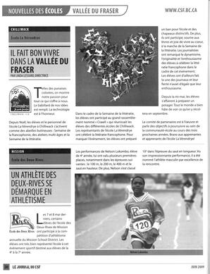   LE JOURNAL DU CSF, 2009   , page 30
