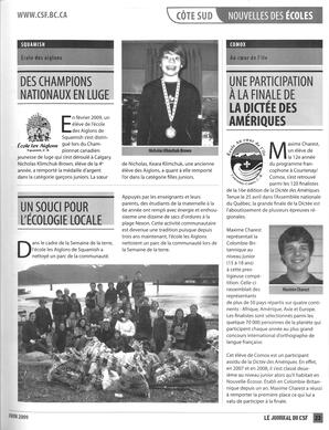   LE JOURNAL DU CSF, 2009   , page 23