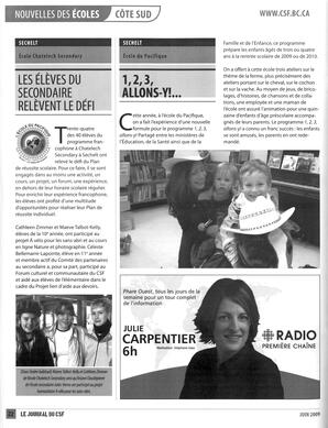   LE JOURNAL DU CSF, 2009   , page 22