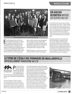   LE JOURNAL DU CSF, 2009   , page 15