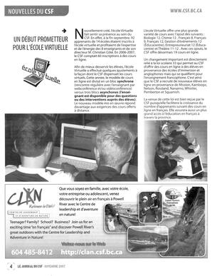   LE JOURNAL DU CSF, 2007   , page 2