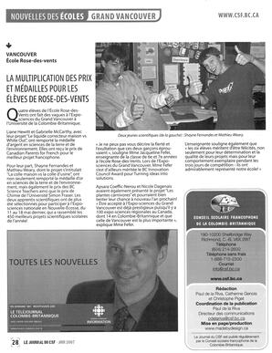   LE JOURNAL DU CSF, 2007   , page 28