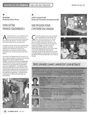   LE JOURNAL DU CSF, 2007   , page 20
