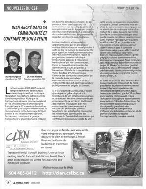   LE JOURNAL DU CSF, 2007   , page 2