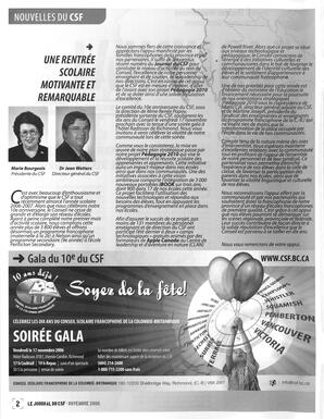   LE JOURNAL DU CSF, 2006   , page 2
