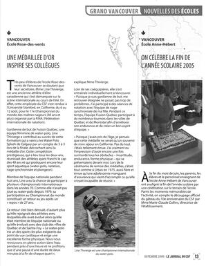   LE JOURNAL DU CSF, 2006   , page 13