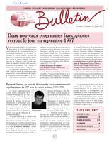 TRANSITION BULLETIN D'INFORMATION, 1997