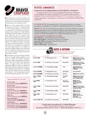   TRANSITION BULLETIN D'INFORMATION, 1997   , page 8