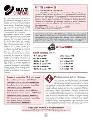   TRANSITION BULLETIN D'INFORMATION, 1997   , page 8