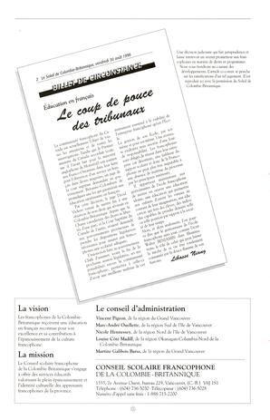   TRANSITION BULLETIN D'INFORMATION, 1996   , page 4