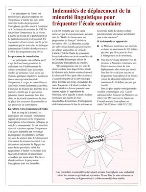   TRANSITION BULLETIN D'INFORMATION, 1996   , page 3