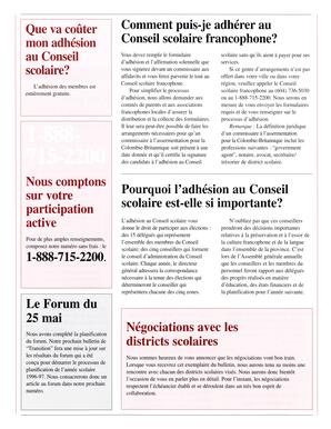   TRANSITION BULLETIN D'INFORMATION, 1996   , page 5