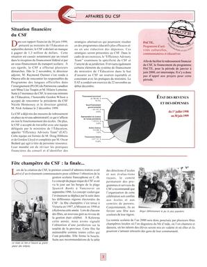   TRANSITION BULLETIN D'INFORMATION, 1999   , page 2