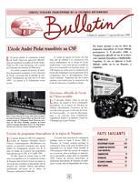 TRANSITION BULLETIN D'INFORMATION, 1999