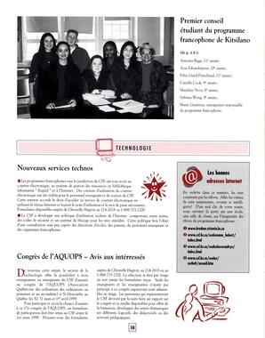   TRANSITION BULLETIN D'INFORMATION, 1999   , page 10