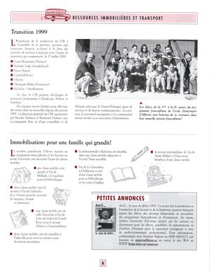   TRANSITION BULLETIN D'INFORMATION, 1998   , page 8