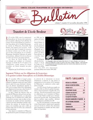   TRANSITION BULLETIN D'INFORMATION, 1998   , page 1