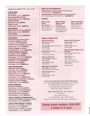   TRANSITION BULLETIN D'INFORMATION, 1998   , page 8