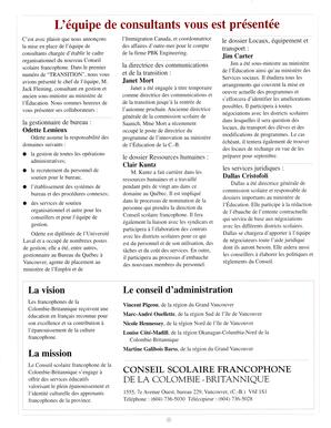   TRANSITION BULLETIN D'INFORMATION, 1996   , page 4