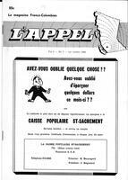 L'APPEL, LE MAGAZINE FRANCO-COLOMBIEN, 1966