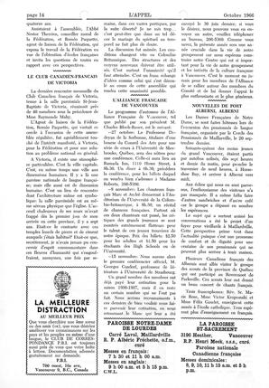   L'APPEL, LE MAGAZINE FRANCO-COLOMBIEN, 1966   , page 14