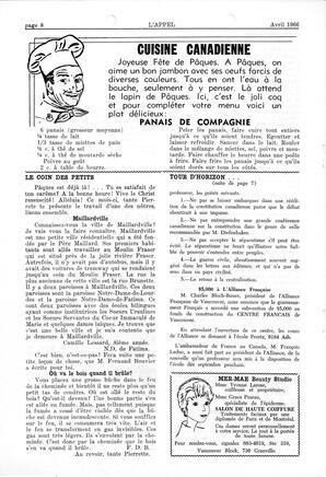   L'APPEL, LE MAGAZINE FRANCO-COLOMBIEN, 1966   , page 8