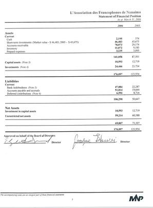   ÉTATS FINANCIERS - EN, 2006   , page 4