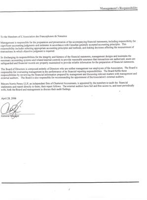   ÉTATS FINANCIERS - EN, 2006   , page 2