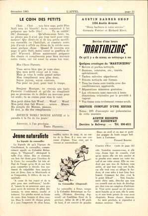  L'APPEL, LE MAGAZINE FRANCO-COLOMBIEN, 1965   , page 15