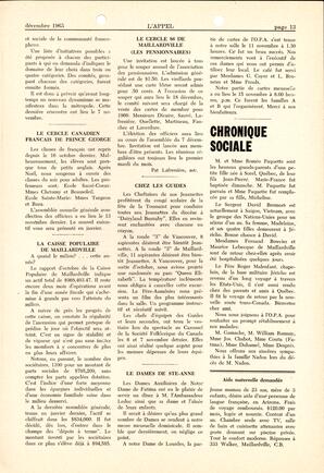   L'APPEL, LE MAGAZINE FRANCO-COLOMBIEN, 1965   , page 13
