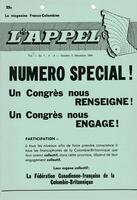 L'APPEL, LE MAGAZINE FRANCO-COLOMBIEN, 1968
