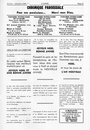   L'APPEL, LE MAGAZINE FRANCO-COLOMBIEN, 1968   , page 21