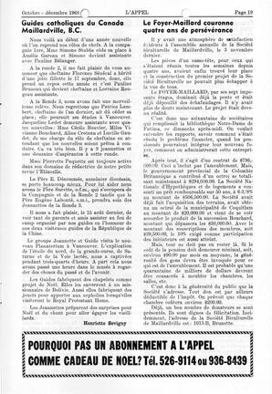   L'APPEL, LE MAGAZINE FRANCO-COLOMBIEN, 1968   , page 19