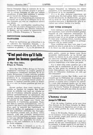   L'APPEL, LE MAGAZINE FRANCO-COLOMBIEN, 1968   , page 17